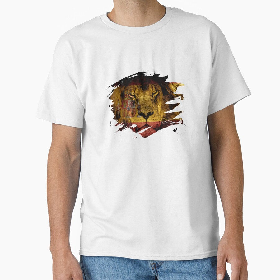 Spain Flag & African Lion Picture by ockshirts