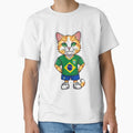 BRAZIL Sports Team: a Cat wearing colours of Brazilian Flag D08 by PerfectDay2Play
