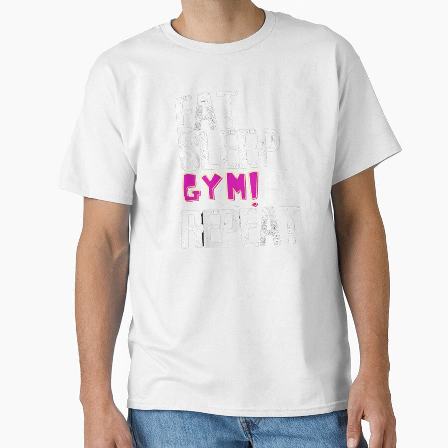 2023 Sports: Sleep, Eat, Repeat Men's Tee,eat sleep gym repeat by andyandy20