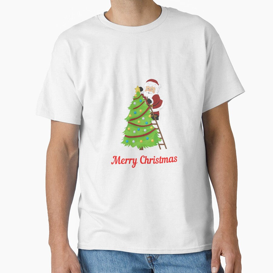 SANTA: Santa With Christmas Tree Essential Classic T-Shirt design by hetvick