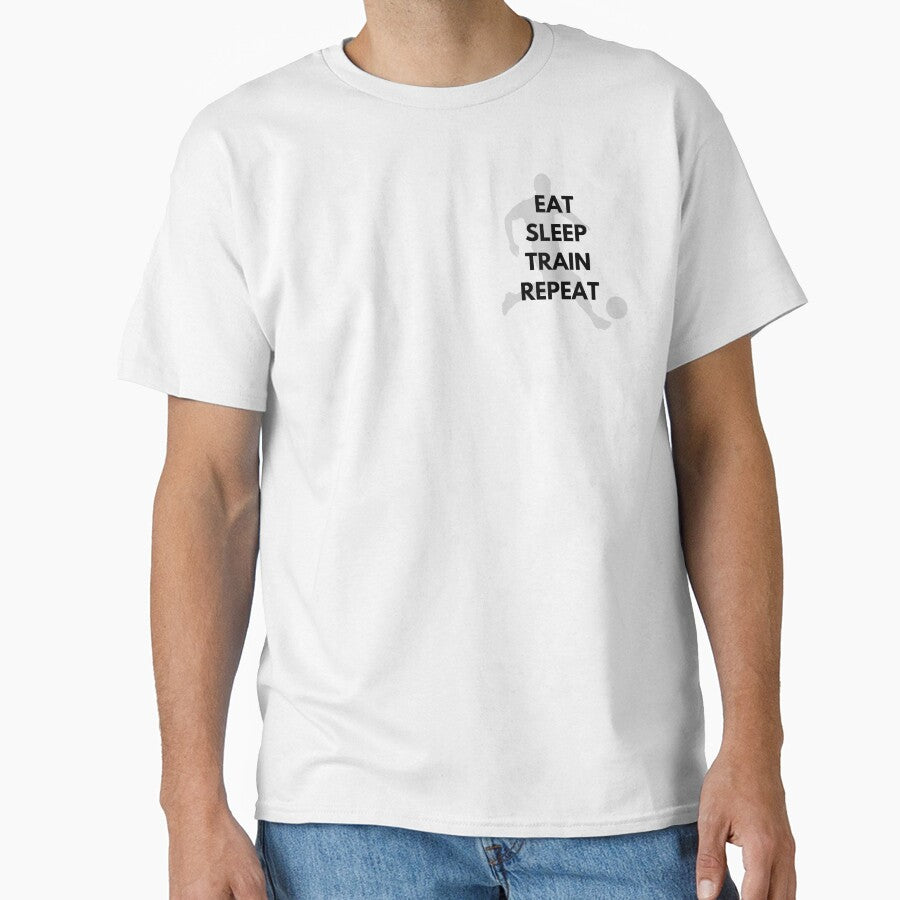 Eat Sleep Train Repeat - Football Shirt by ByIlkin