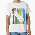 Retro 1970s Style Soccer Goalie Silhouette T-Shirt Goalie Soccer Sport by arcadetoystore