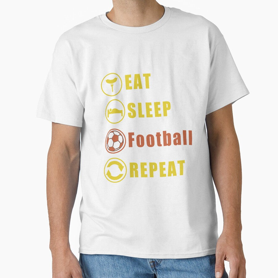 Eat Sleep Football Repeat by teledesign