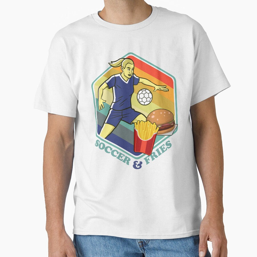 Soccer Girl Football Fastfood Burger Fries by TheAplus
