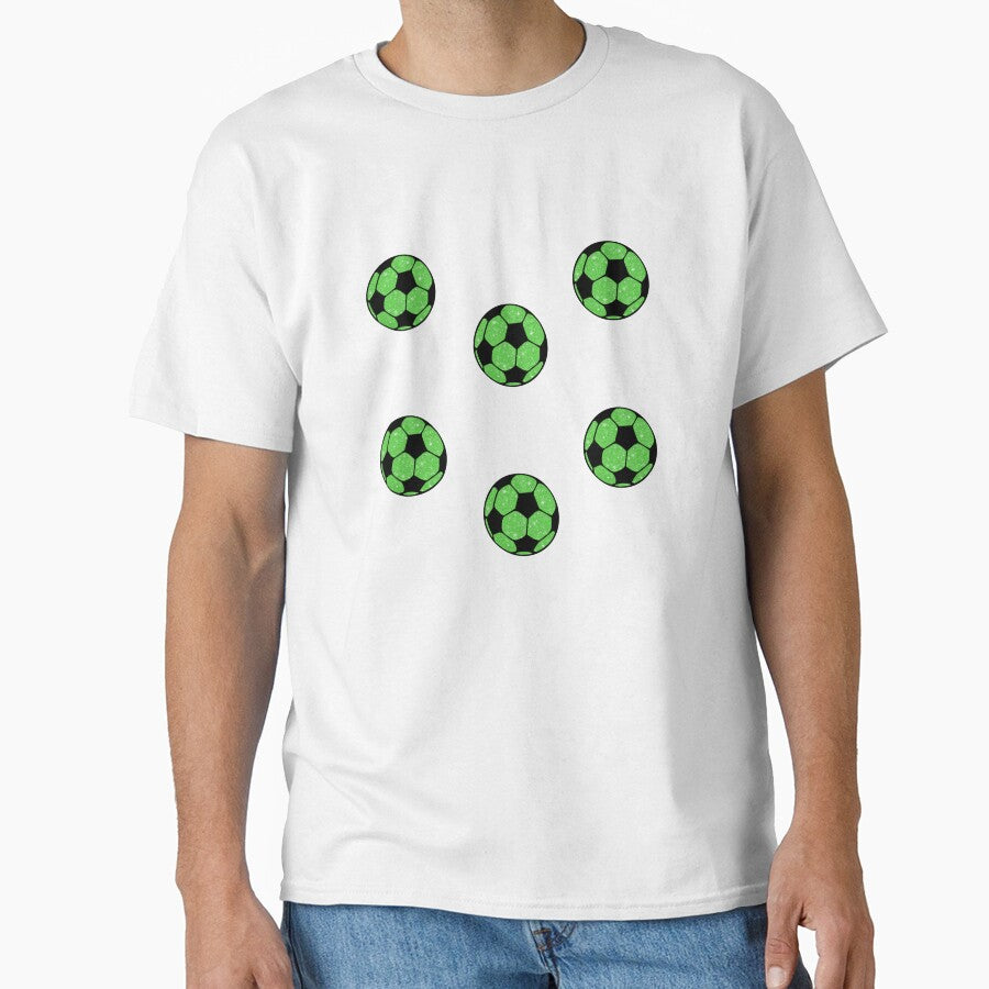 Green Preppy Glitter Soccer Ball Set Pack by wonderxwander