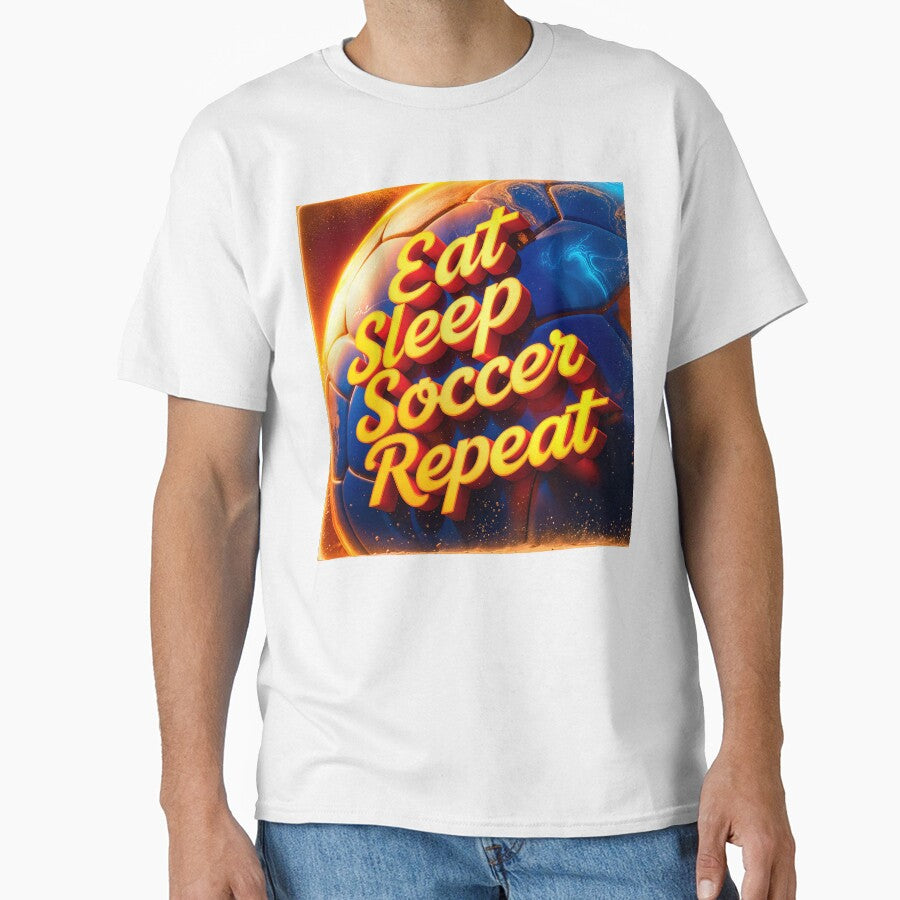 Eat Sleep Soccer Repeat Sports Quote by TheArtOfPat