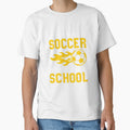 Born to Play Soccer But Forced To Go To School Player Tee by shoutoutshirtco