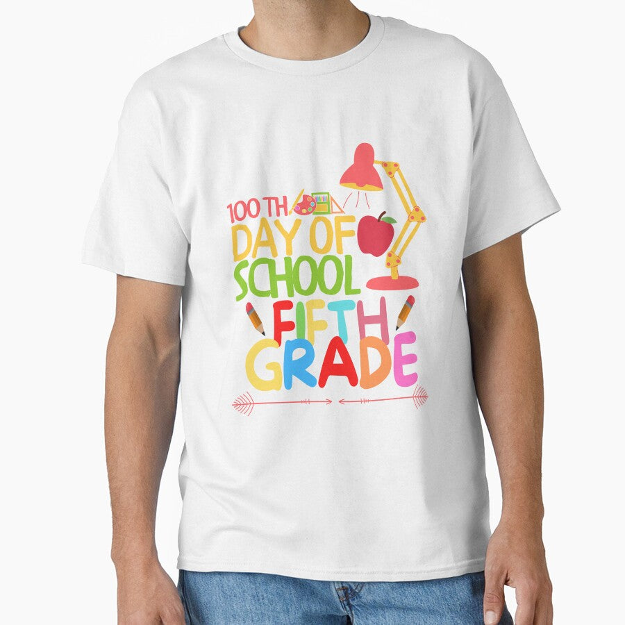 100th day of school Fifth grade , funny quote by Thecitiesstore