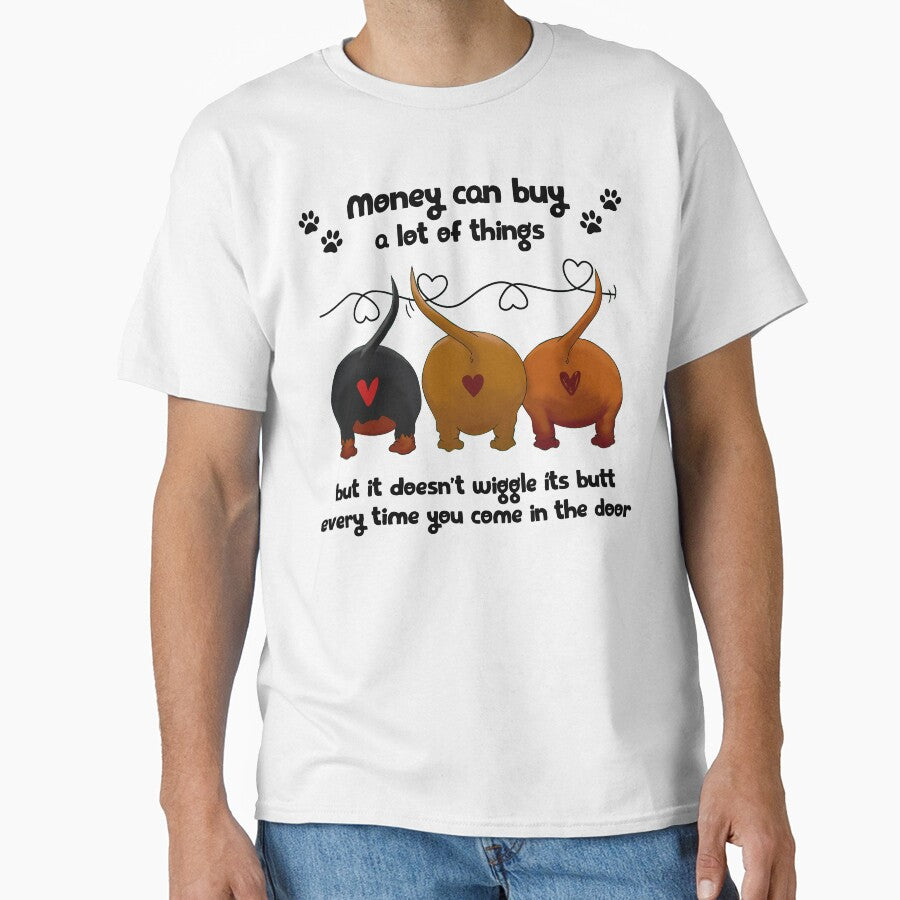 Money Can Buy A Lot Of Things Dachshund Gift Lover by Dami Jung