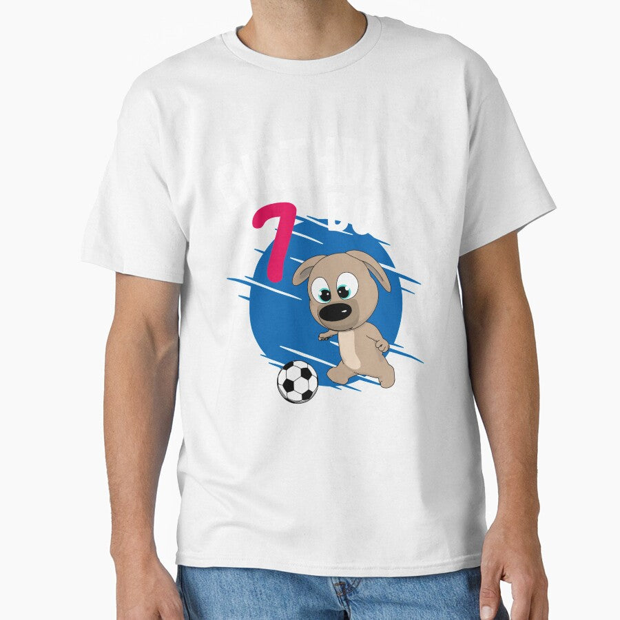 Birthday Boy 7 Years - Pup Soccer by onicon