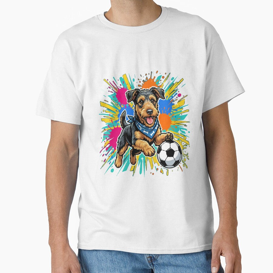 Airedale Terrier Soccer Dog – Cute Football Puppy Gift for Dog Lovers by The Real Life Symphony