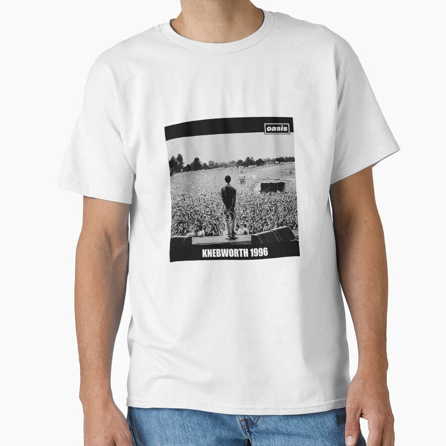 Knebworth 1996 Concert O A S I S Black And White by print lovers