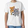 Tow funny kitten plays with a soccer ball. by vamskul