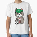 Soccer Player Grey Dog by Pet Station