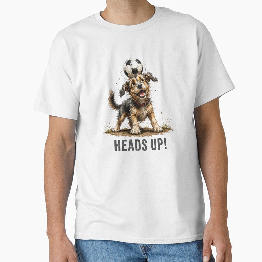 Heads Up – Soccer Scruffy Dog Illustration by PAPIRO SIGLO XXI