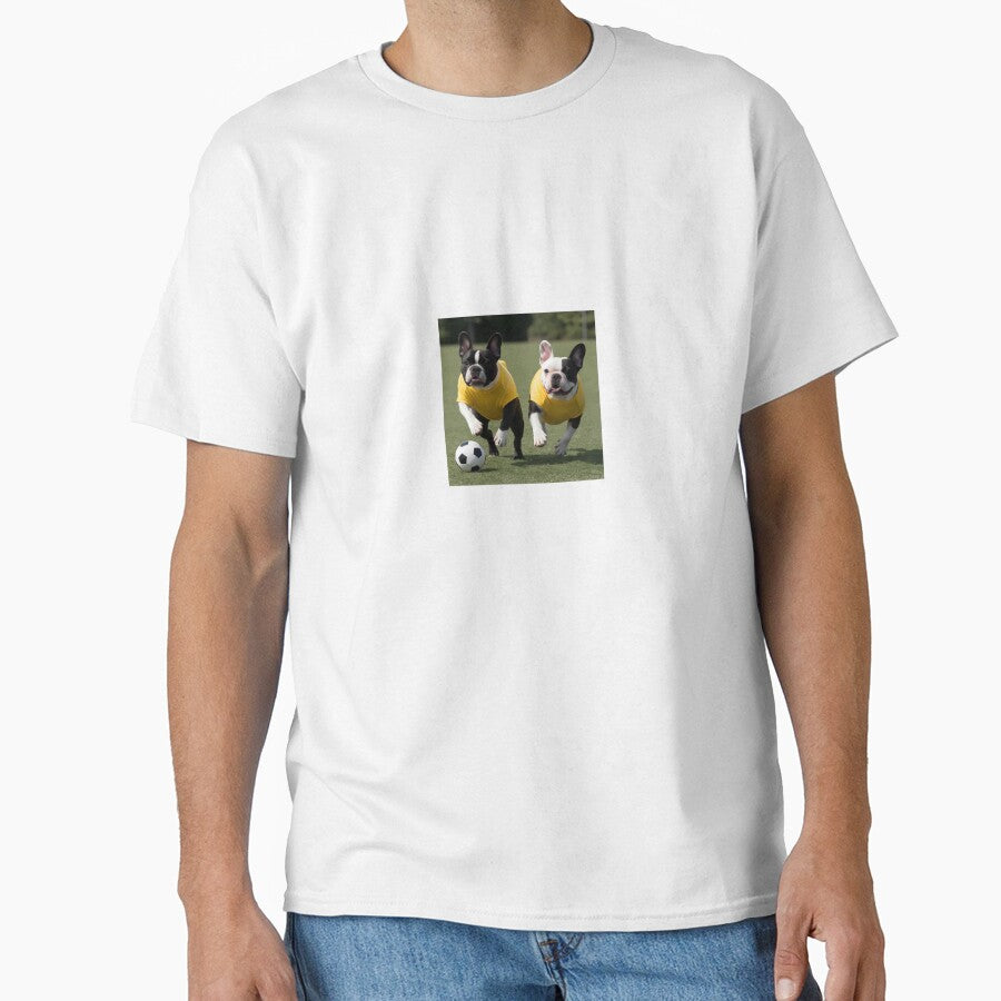 French Bulldogs love football too! Soccer and Dog Lovers - Leeds United - Any dog, any colour by Humour House Designs