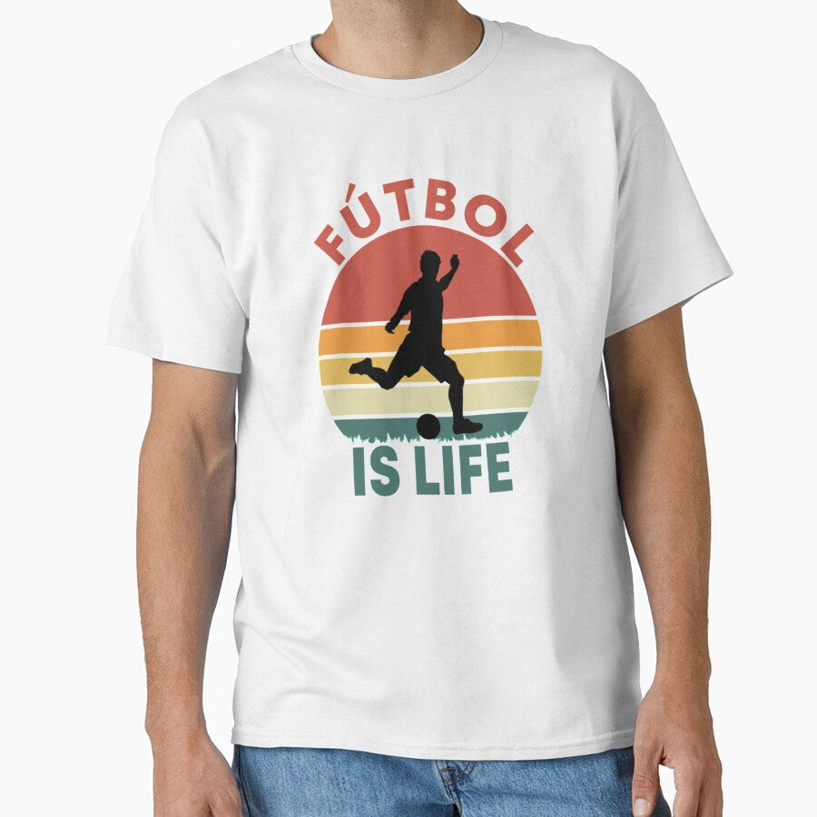Futbol Is Life Retro Vintage by KatieInBay
