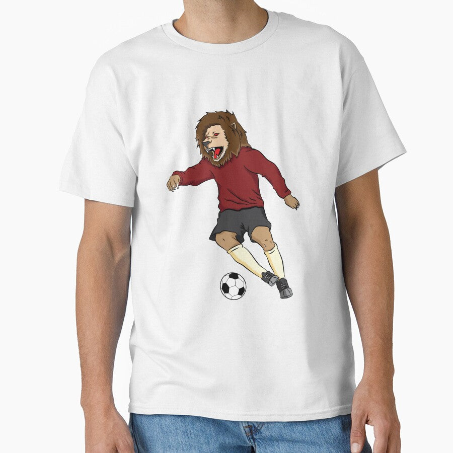 Lion plays football by tonstan