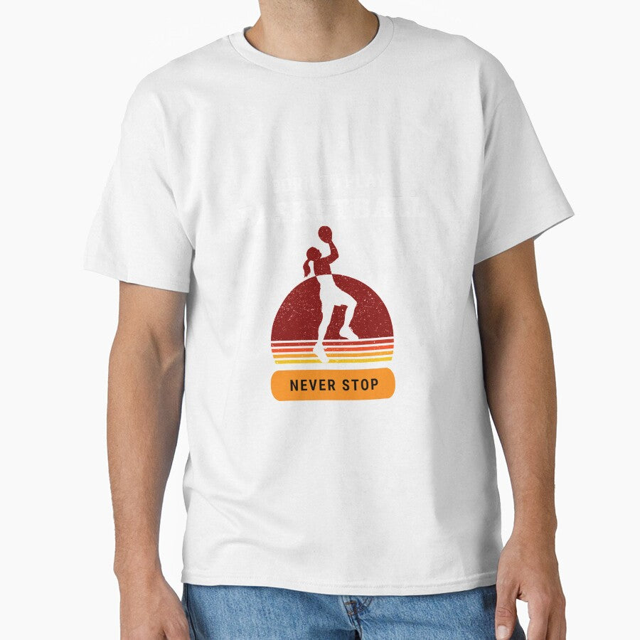 Born to play basketball vintage sunset design by TAMBUGH