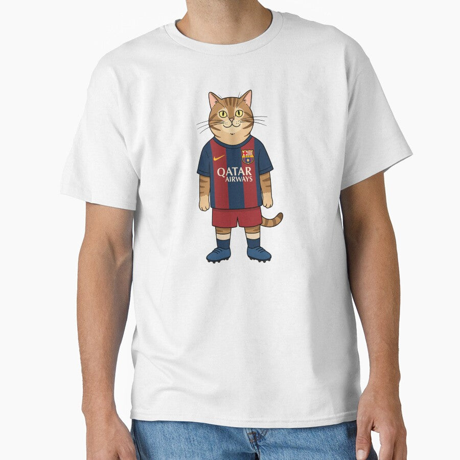 The Cat from The Feline Passion for Football and Barça by JerboT-shirt