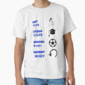 "Eat Study Soccer Repeat Tee" by Jamesteeshop09