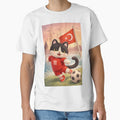 Cute Plush Turkish Cat Football Player – Türkiye Soccer Kitten Illustration by Pacika