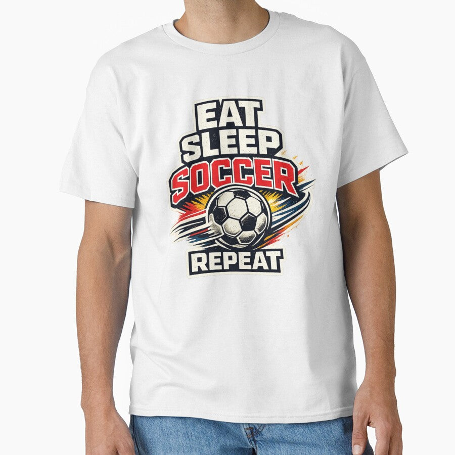 Eat Sleep Soccer Repeat Vintage Graphic by rocknrollstyles