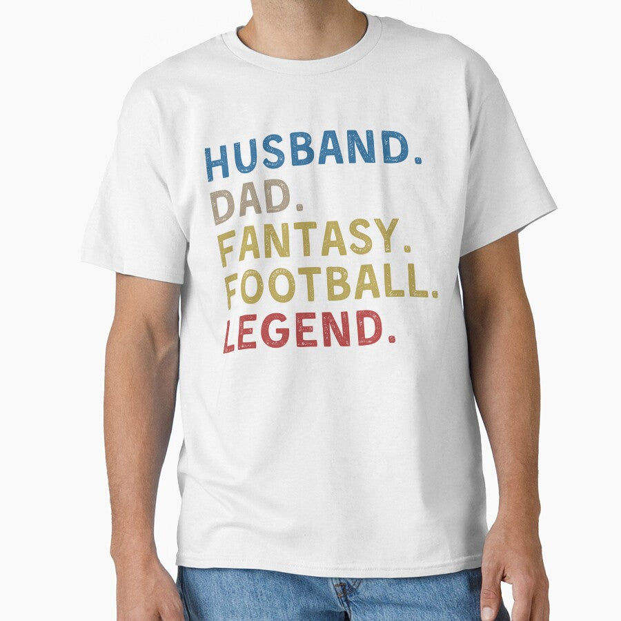 Retro Vintage Husband Dad Fantasy Football Legend- Father's Day Gift by Mindcaptain