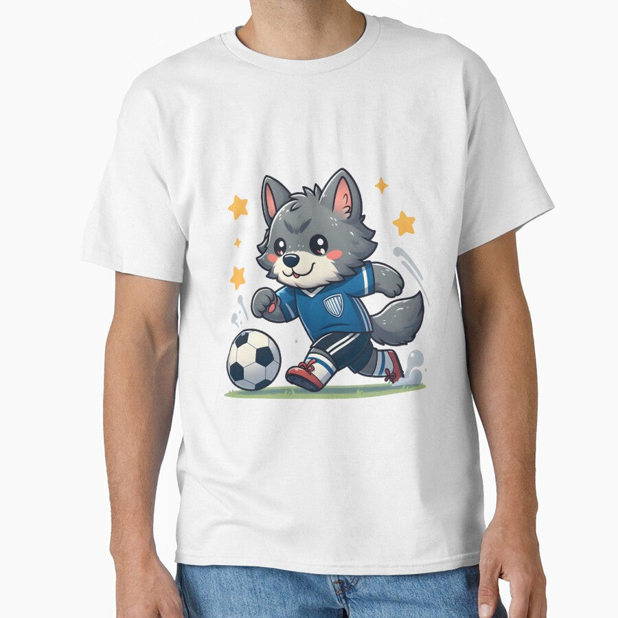 Kawaii Lovable Werewolf With Soccer Jersey by CanvasCutie