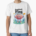 Funny Football Flag Saying Sports Fan Therapy Vibes by IDesiwork ⭐⭐⭐⭐⭐