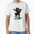 Soccer player black cat by fluffyfamcraft