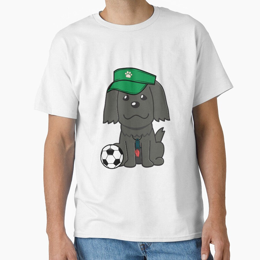 Soccer Player Black dog by Pet Station