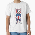 USA Sports Team: a Cat wearing colours of American Flag D14 by PerfectDay2Play