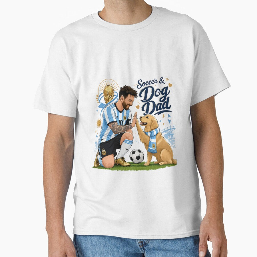 Messi Argentina Golden Retriever Dog Dad Kawaii World Cup 2026 by Ashley critters