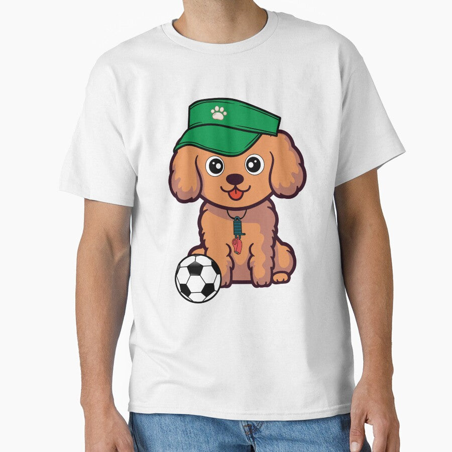 Soccer Player Brown dog by Pet Station