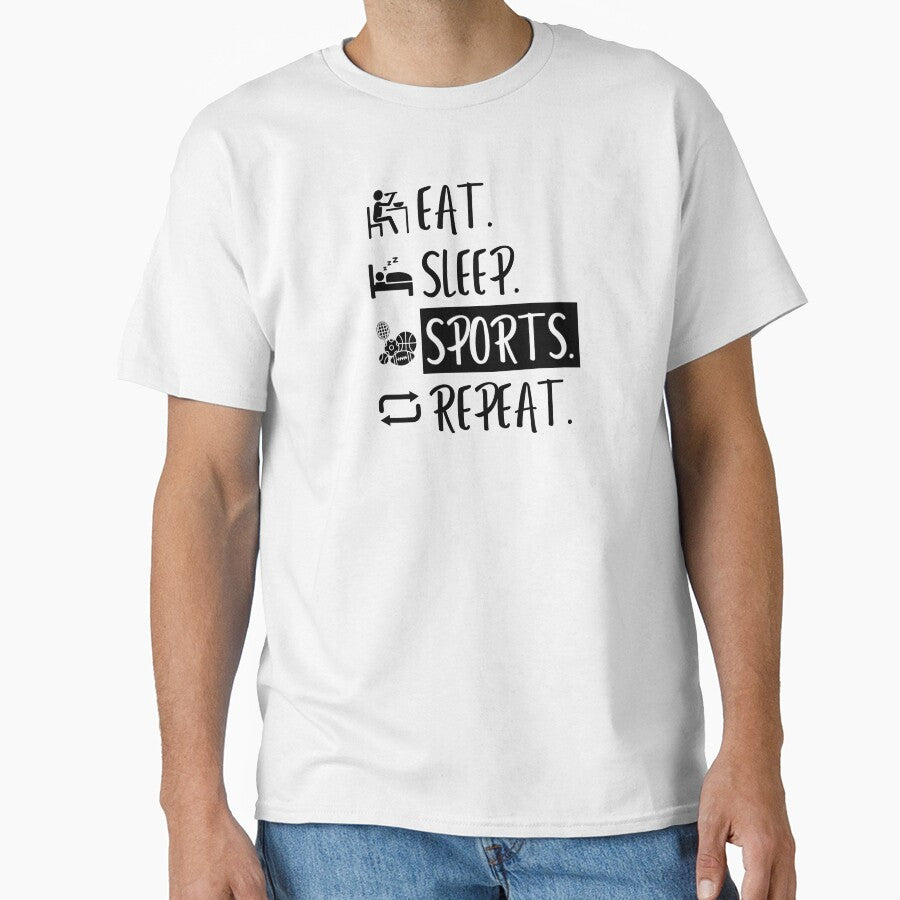 Eat Sleep Sports Repeat by Williams Designz
