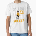 Just A Boy Who Loves Soccer Soccer Fan by Gogetgiggles