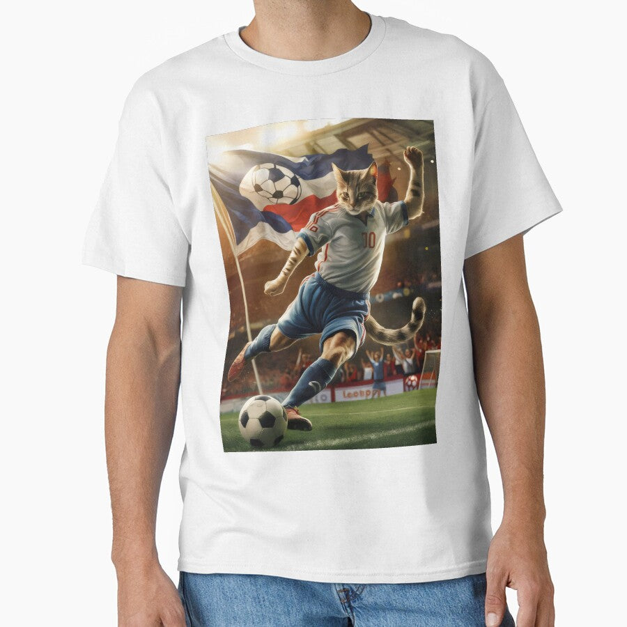 Cat football champion. by MyHappyArtShop