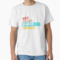 Eat Sleep Rugby Repeat Sports Lovers Gift by GabrieSketcham