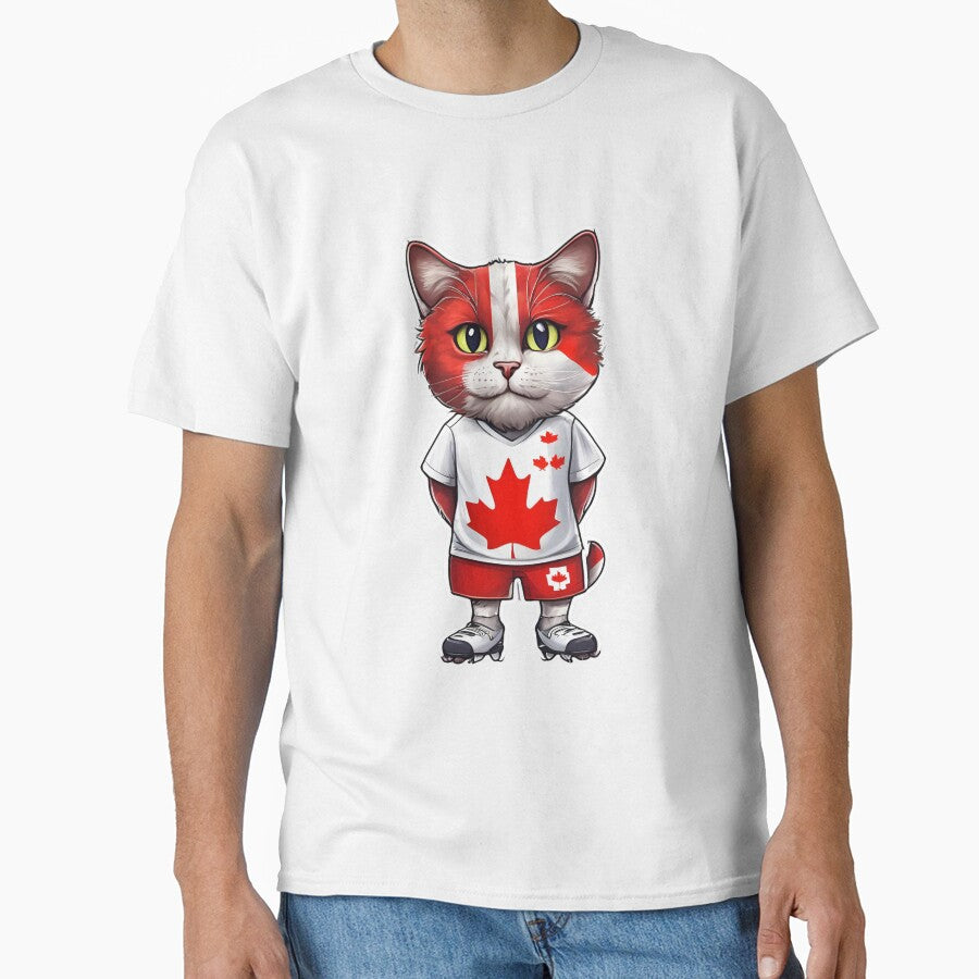CANADA Sports Team: a Cat wearing colours of Canadian Flag D09 by PerfectDay2Play