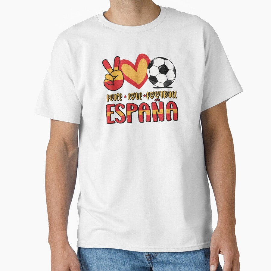 Spain Peace Love Football by Numero14