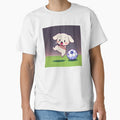 Chibi Dog Jumping for Joy in Soccer Game by BAYFAIRE