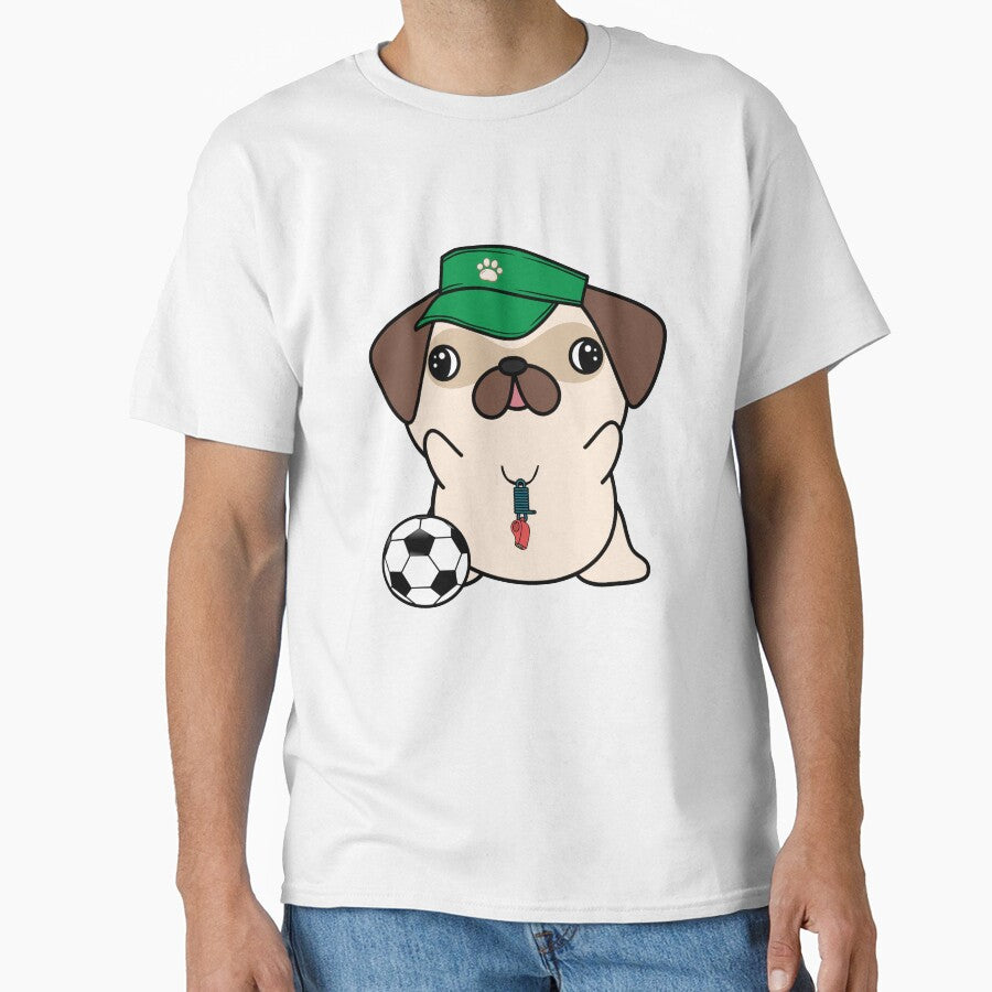 Soccer Player Pug by Pet Station