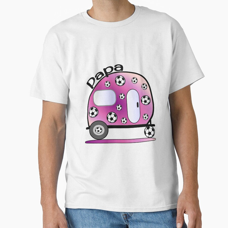 Camping football player by minimalartstory