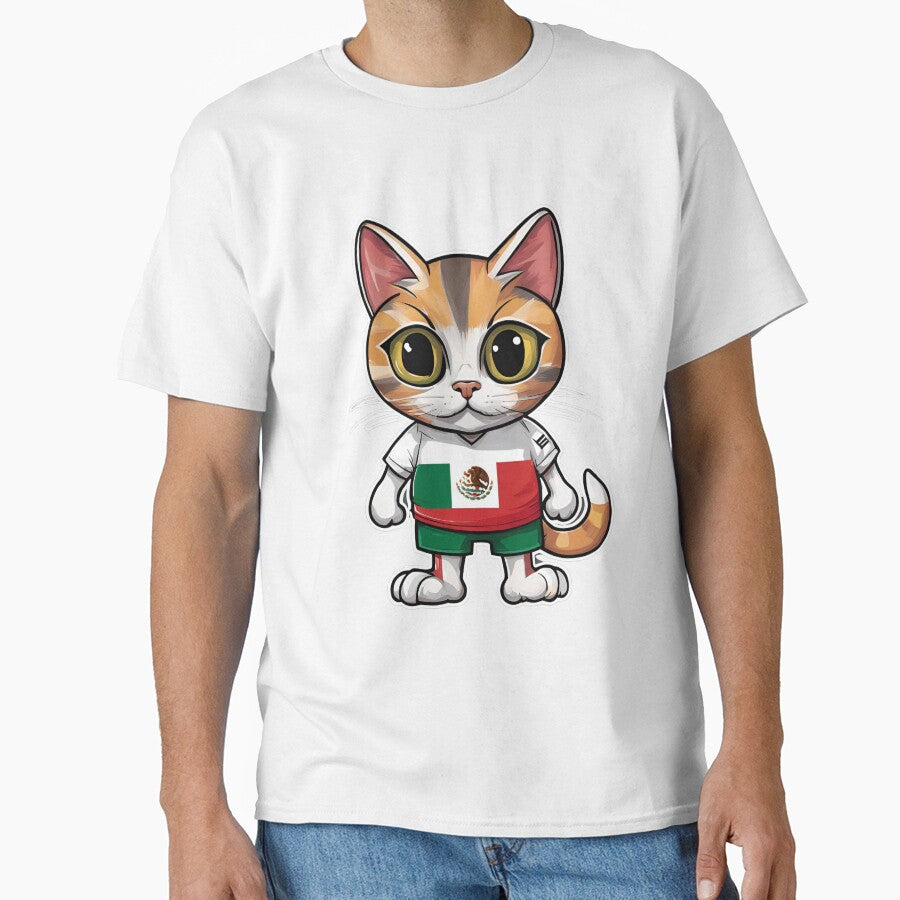 MEXICO Sports Team: a Cat wearing colours of Mexican Flag D26 by PerfectDay2Play