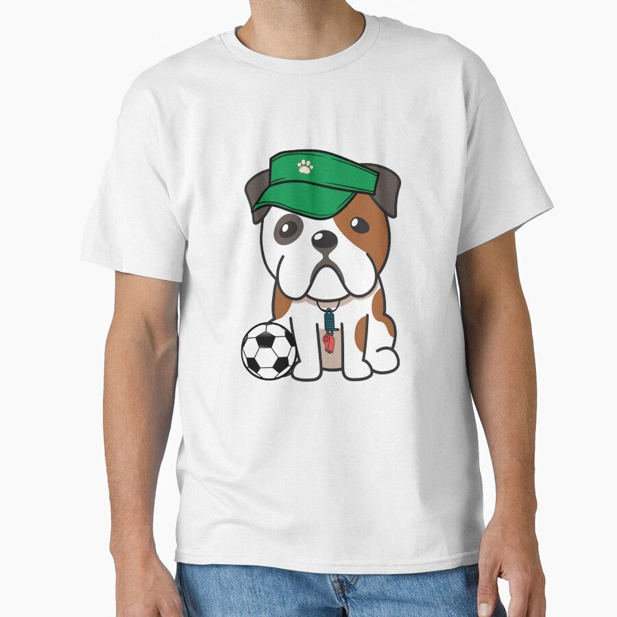 Soccer Player English Bulldog by Pet Station