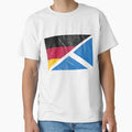 Distressed Germany Scotland Flag by Carl's Clothing