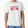 Baseball Mom Red Classic T-Shirt Hoodie, Sweatshirt | CoreVibeTees.com