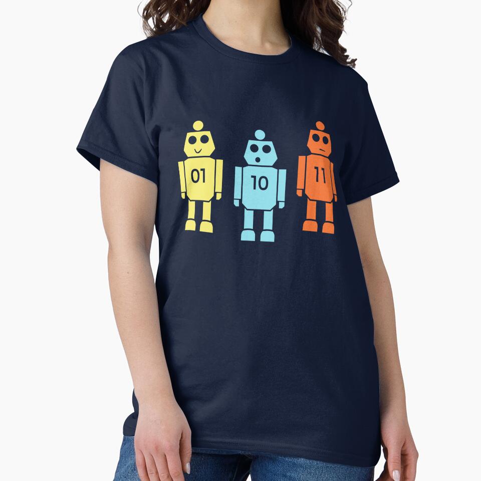 Cute Robots Binary Christian's Shirt Survivor Season 50 by TackyTime