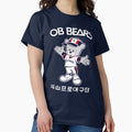 90's WELCOMING OB BEAR on NAVY Classic T-Shirt Hoodie, Sweatshirt | CoreVibeTees.com